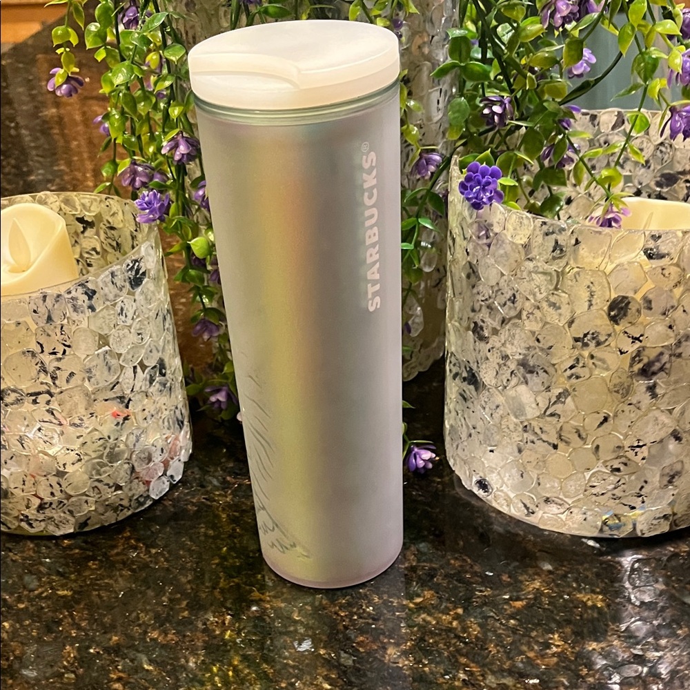 Iridescent Starbucks Tumbler with Mermaid Design - Picture 4 of 4